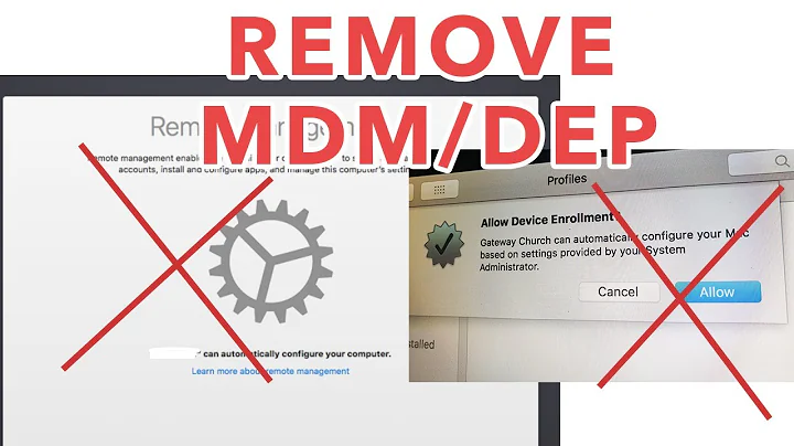 REMOVE MDM/DEP PROFILE MACOS CATALINA - Cách tắt Profile trên máy Mac