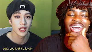 STRAYS Flirting Chan on Vlive for 6 minutes STRAIGHT