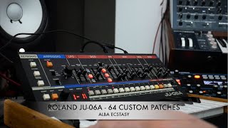 Roland JU-06A (JUNO-60) - 64 CUSTOM PATCHES