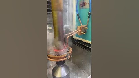 Vertical induction scanner heat treatment machine; surface hardening & tempering