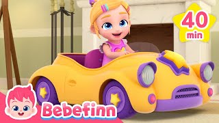 Best Car Songs  Vroom | +more Compilation | Bebefinn Best Nursery Rhymes for Kids