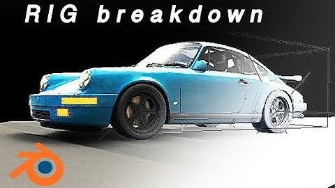 Blender easy car rig / CG breakdown / tutorial teaser