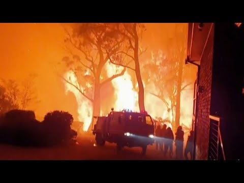 'Apocalyptic' fires in Australia trap residents on the beach