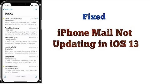 iPhone or iPad Mail Slow to Update after iOS 13/13.3 - Solved