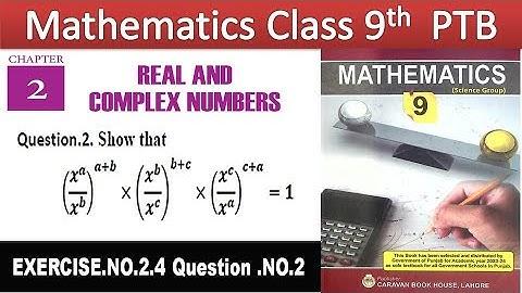Class 9th Math Unit-2 Exercise 2.4 Question 2- Show that - E.X 2.4 class 9 |Maths By Ejaz