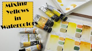 Color Mix : Reviewing Yellows in Watercolors