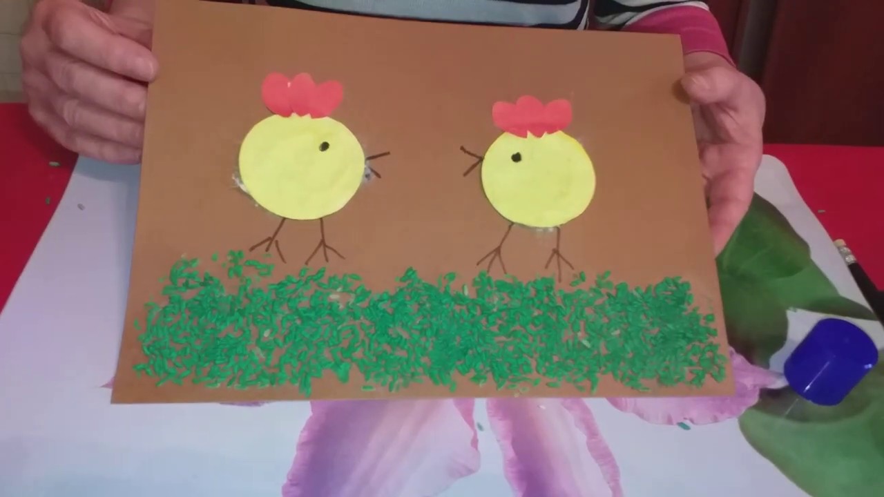 Аппликация цыплята на лугу 2 младшая группа картинки