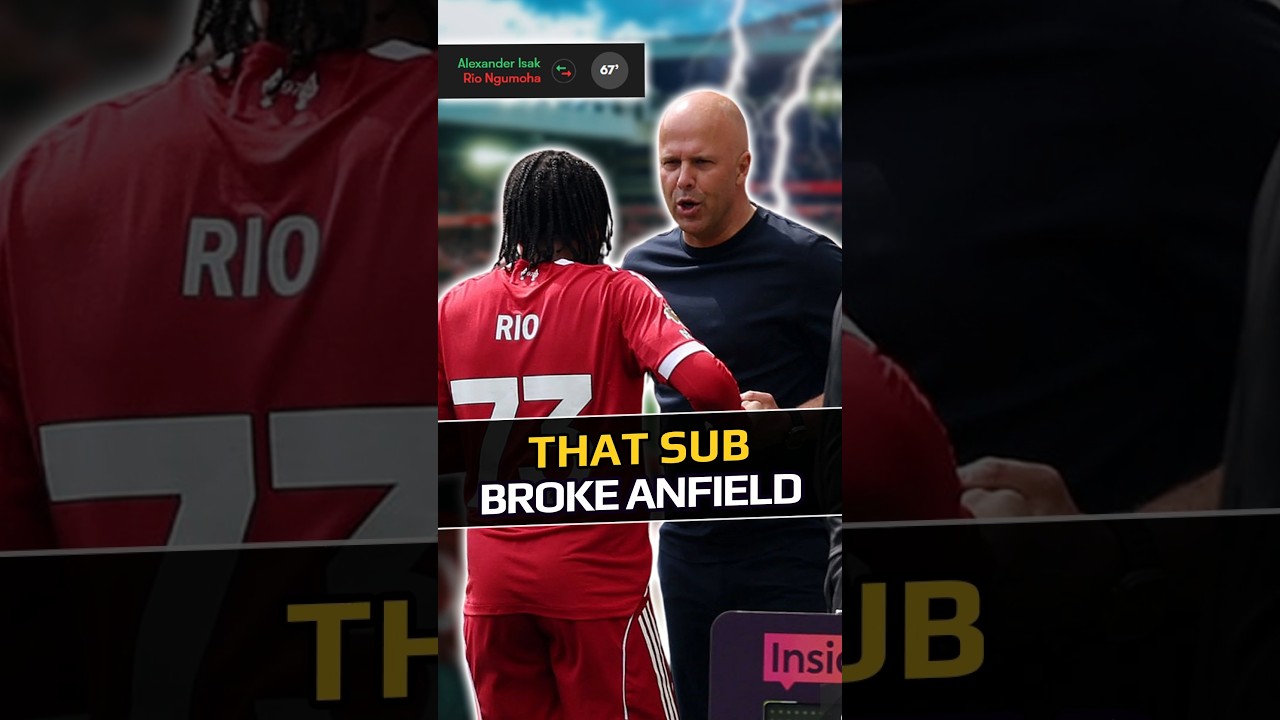ANFIELD Couldn’t Believe What Slot Did To Ngumoha #premierleague