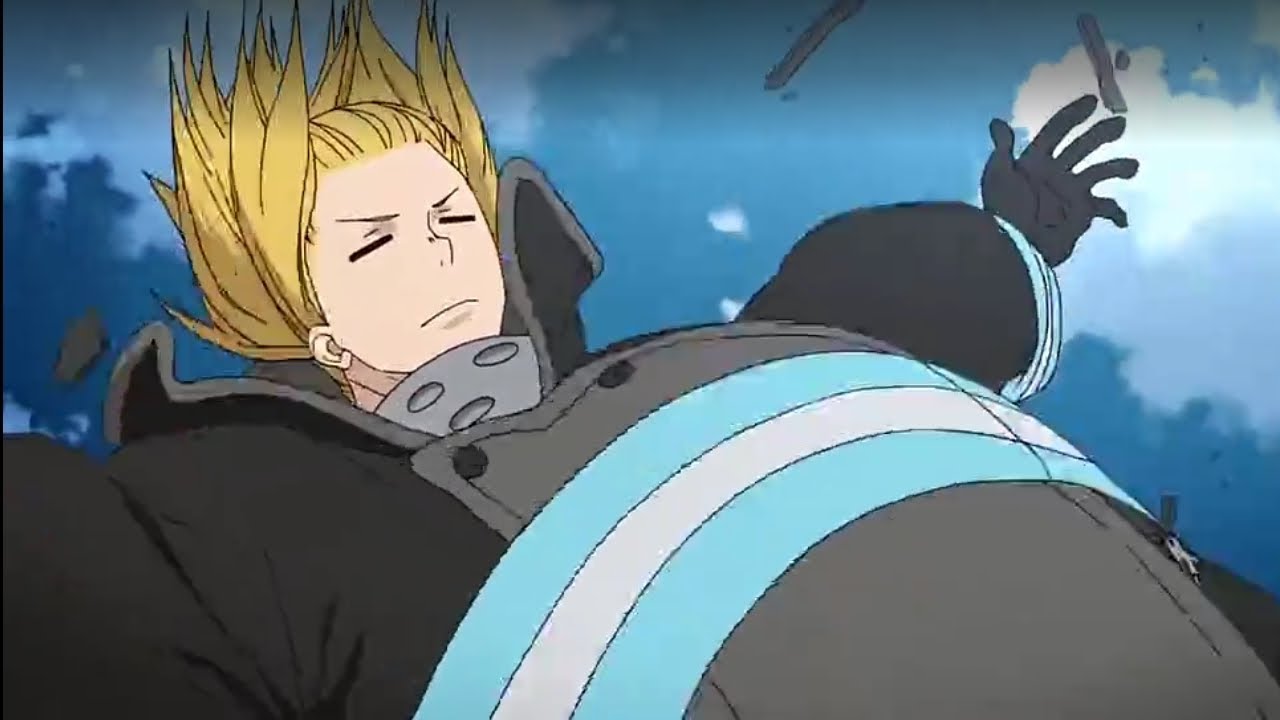 Arthur confie na companhia 8 (Anime Fire Force) 