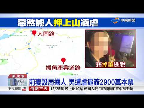 最毒前妻!500萬債務糾紛 前夫遭設局凌虐│中視新聞 20171222