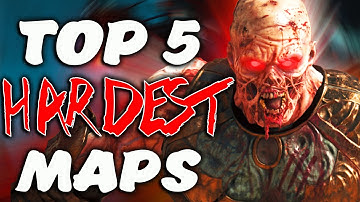 Top 5 Hardest Cod Zombies Maps of All Time!