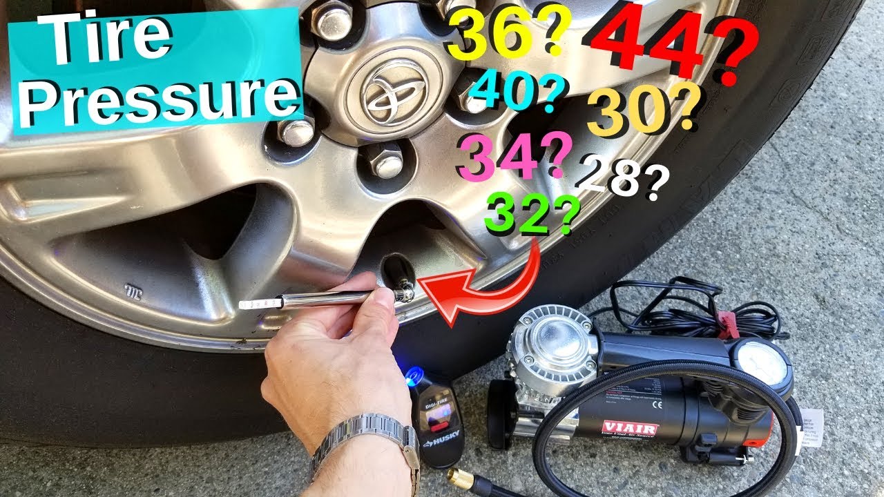 How To Check Tire Pressure & Inflate Tires to CORRECT