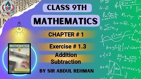 Maths Class 9|Chapter 1|Matrices and Determinant|Exercise 1.3 | Question no.4|Addition & Subtraction
