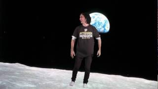 On the moon (Green Screen)