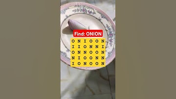 Observation Visual Test: Episode-33, Spot "ONION". Try Your Skills! #shorts #brainteasers #find