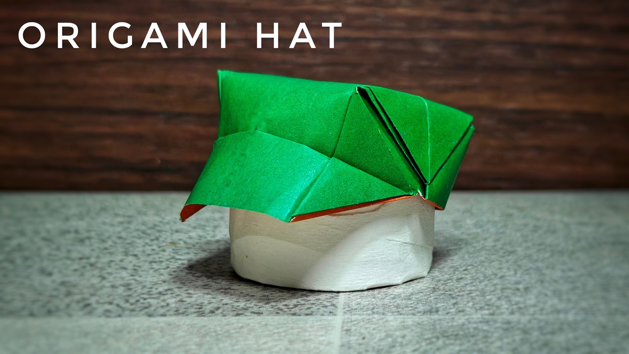 Easy Origami Hat | Cap - YouTube