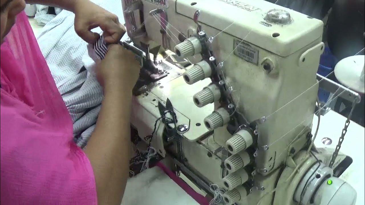 Bottom hem by Kansai with elastic (MultiThread Chain Stitch) YouTube