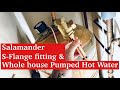 HOW TO fit a PUMP onto a GRAVITY fed HOT WATER system with an S-Flange Video