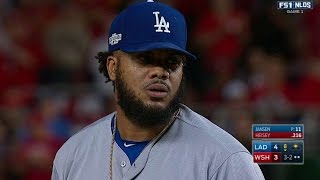 LAD@WSH Gm1: Jansen freezes Heisey, strands tying run