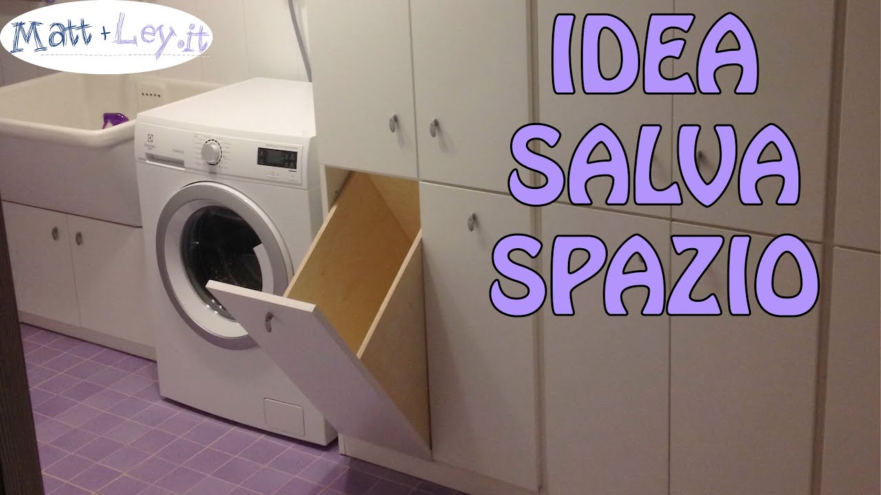 Mobile lavanderia fai da te idea salva spazio youtube