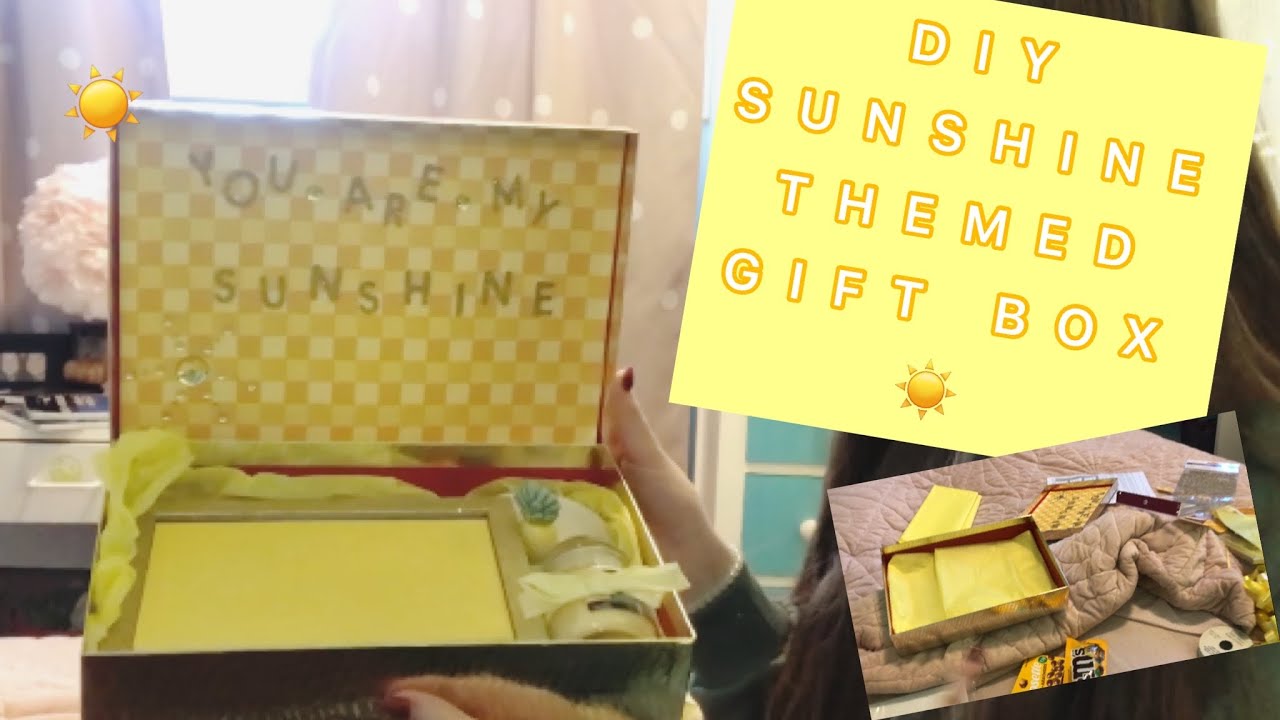 Easy & affordable birthday gift idea! Yellow themed gift box🎁 YouTube
