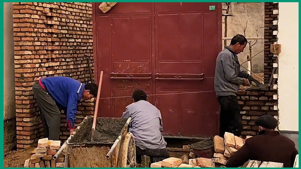 small family renovating old house and garden together - YouTube