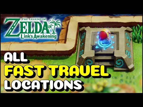 Zelda Link's Awakening Map Guide - All Fast Travel and Dungeon