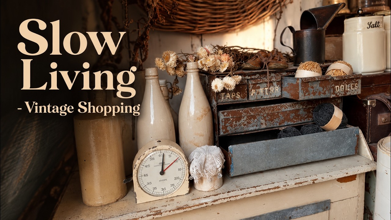 The Beauty of Slow Living | Vintage Shopping and Cosy Baking