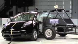 2011 Nissan Leaf front and side crash tests | Consumer Reports