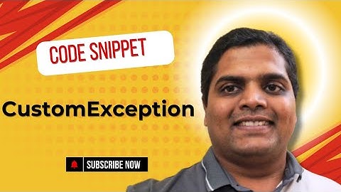 What is CustomException in Java? | Custom Exceptions