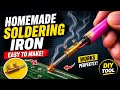 I Made a Soldering Iron at Home 😱 (No Shop Needed!)