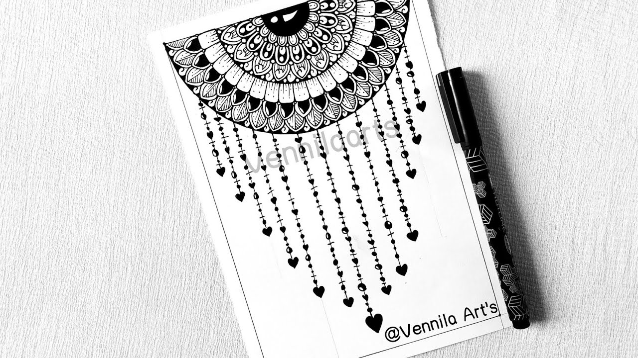 How to draw mandala art for beginners|step by step mandala art for