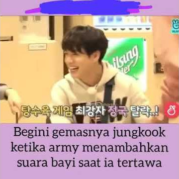 Gemasnya jungkook ketika army menambahkan suara bayi ketika ketawa
