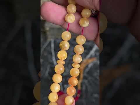 مسبحة كهرمان طبيعي ٣٣ حبه بوزن 16 8 حجم 9 ضمان سرايا عابدين  