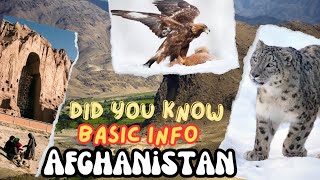 Famous Do You Know Afghanistan Basic Information | Afghanistan Gk for competitive exams Profile