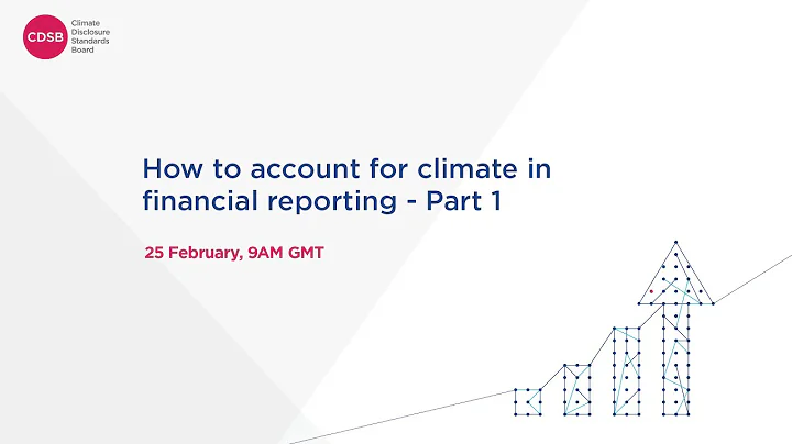 How to account for climate in financial reporting - Part 1