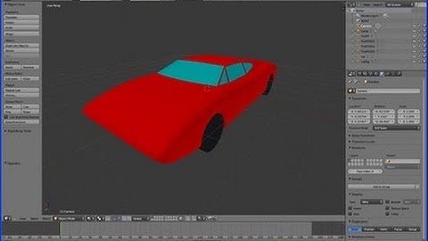 Blender Tutorial Making a Model of a Sports Car (Lowish Polygon Count) Part 1 The Body