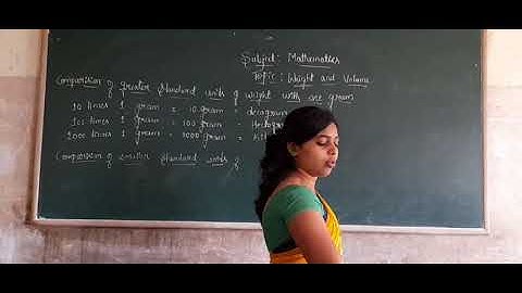 5th Maths Weight and volume part 1 class by Mangala