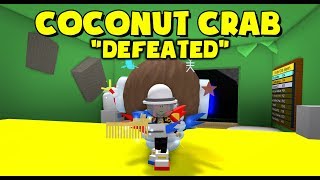 COCONUT CRAB DEFEATED! Coconut Canister  Bee Swarm Simulator