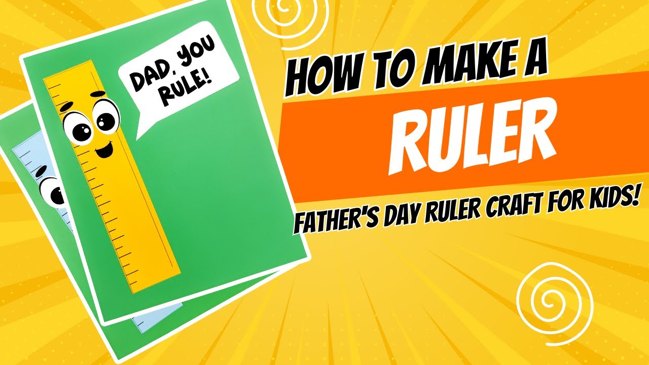 Father's Day Ruler Craft - YouTube