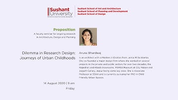 Proposition: Dilemma in Research Design: Journeys of Urban Childhoods #PP-20004