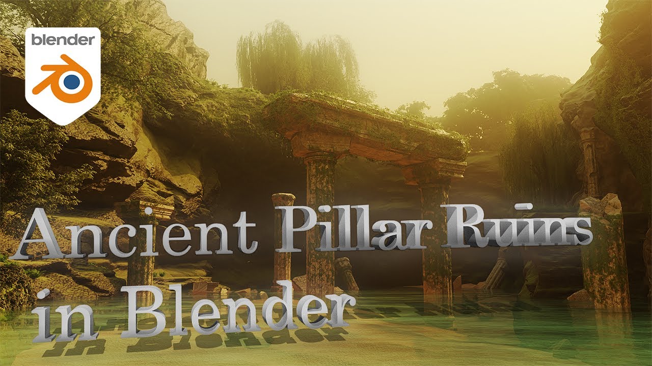 I Created Ancient Pillars Ruins in Blender | Timelapse - YouTube