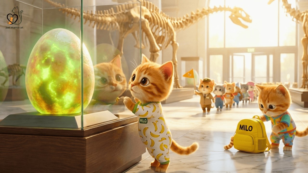 Ginger Kitten Lost on the School Trip..What Mama and Papa Cat Did Will SHOCK You! 🦖😤