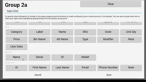 Clover App Custom Reports - 5. Filters