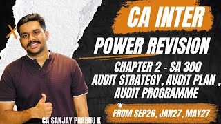 CA Inter Power revision: Ch 2: Audit Strategy Audit Plan Audit programme