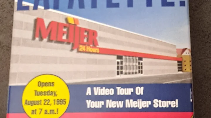 1995 Lafayette, Indiana Meijer Grocery Store Grand Opening Promotional Tape