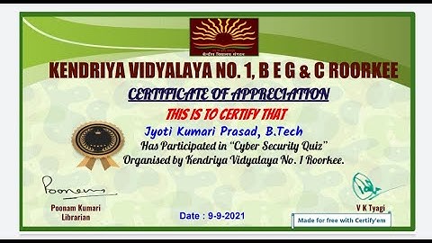 National level quiz competition on Cybersecurity | Cybersecurity course | Free Verfied certificate