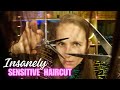 Asmr insanely sensitive haircut  feel it in your ears