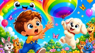 🎈 The Lost Rainbow Balloon 🌈 | Funny Silent Cartoon Adventure for Kids 🐶