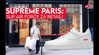 SUPREME PARIS: máme 2 páry Supreme Air Force1 za 110€ a triko od Billie Eilish! SHOPPING VLOG